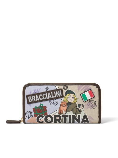 BRACCIALINI CARTOLINE Cortina Portafoglio zip around multi - Portafogli Donna