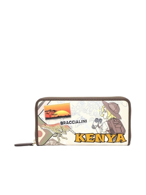 BRACCIALINI TUA CARTOLINE Kenya Portafoglio zip around multi - Portafogli Donna