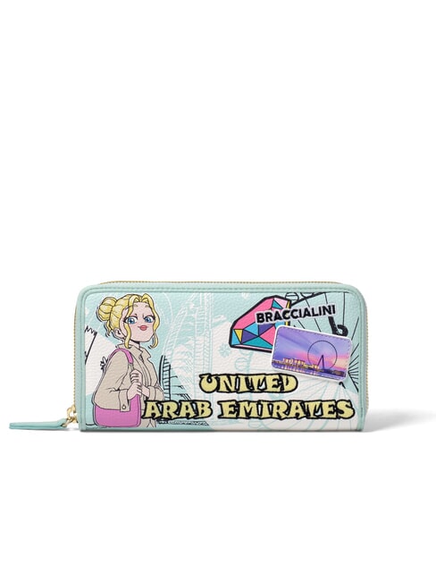 BRACCIALINI TUA CARTOLINE Emirates  Portafoglio zip around multi - Portafogli Donna