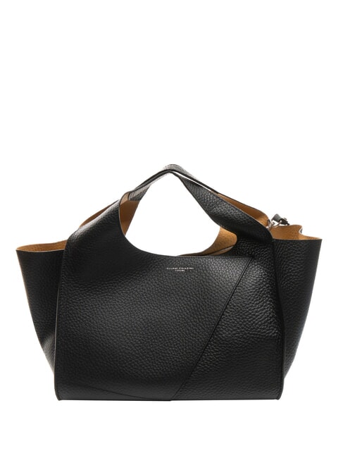 GIANNI CHIARINI EUFORIA Borsa a spalla in pelle martellata nero-nature - Borse Donna