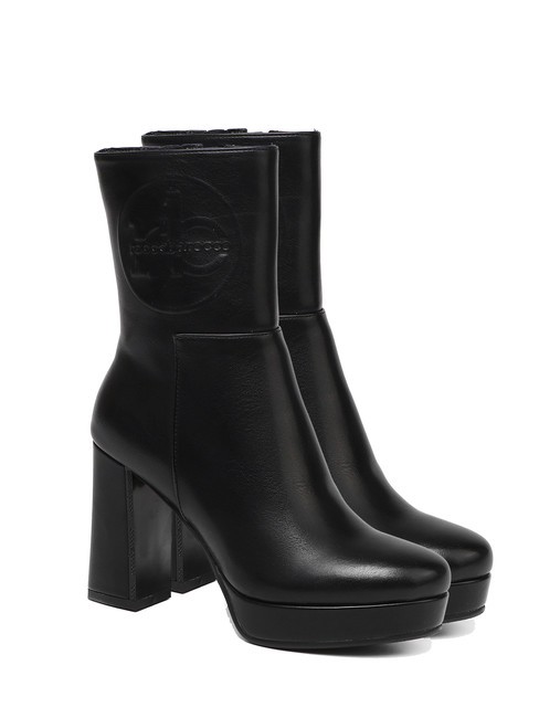 ROCCOBAROCCO ROUND LOGO Stivaletti platform nero - Scarpe Donna