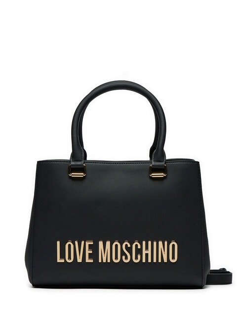 LOVE MOSCHINO LETTERING LOGO Borsa a mano, con tracolla Nero - Borse Donna