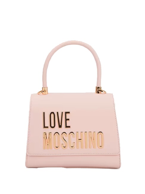 LOVE MOSCHINO LETTERING Mini Bag a mano, con tracolla rosa - Borse Donna