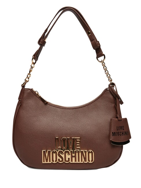 LOVE MOSCHINO METALLIC LOGO Borsa a spalla tmoro - Borse Donna