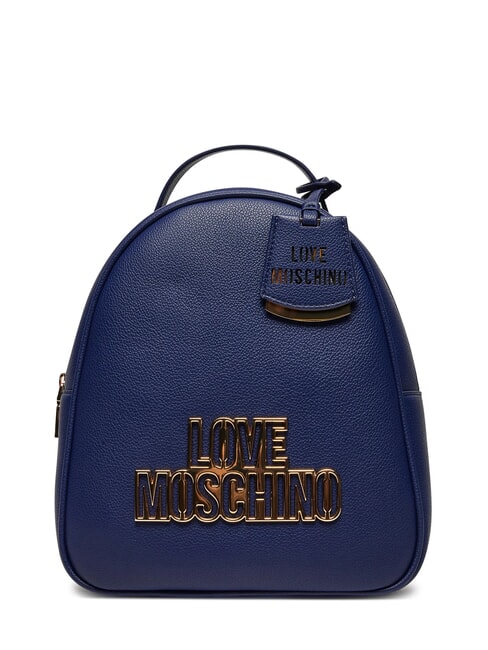 LOVE MOSCHINO GOLD LOGO Zainetto blu - Borse Donna