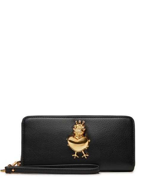 LOVE MOSCHINO FROG Portafoglio zip around Nero - Portafogli Donna