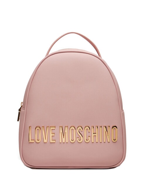 LOVE MOSCHINO GOLD LETTERING Zainetto rosa - Borse Donna