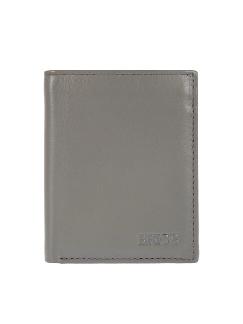 BRIC’S BERNINA Porta carte di credito verticale in pelle GRIGIO - Portafogli Uomo