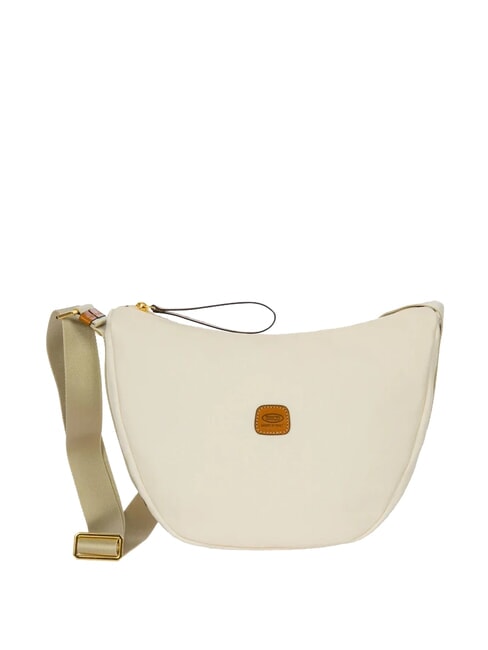 BRIC’S SORRENTO LUNA Borsa mezzaluna in canvas PANNA - Borse Donna