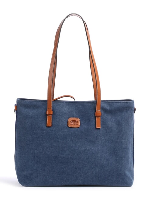 BRIC’S SORRENTO VITTORIA Borsa shopping in canvas blu - Borse Donna