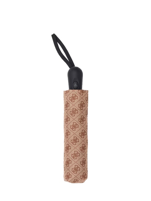 GUESS 4G Ombrello pieghevole Open/ Close LATTE LOGO - Ombrelli