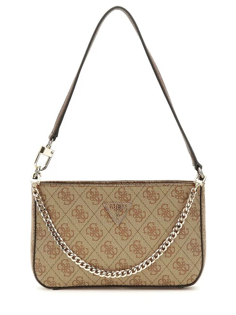 GUESS NOELLE Chain Mini Bag a spalla latte logo/brown - Borse Donna