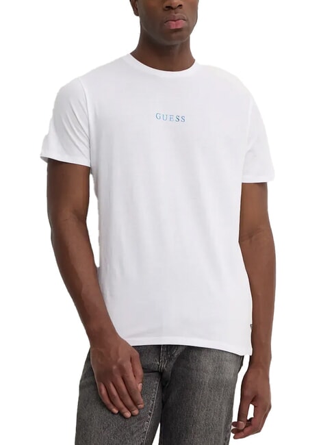 GUESS BASIC T-shirt stampa logo 4G purwhite - T-shirt Uomo
