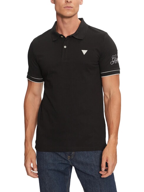 GUESS LYE Polo a manica corta logo jetbla - Polo Uomo