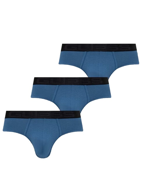 GUESS JOE Set 3 slip black grey blue comb - Slip Uomo