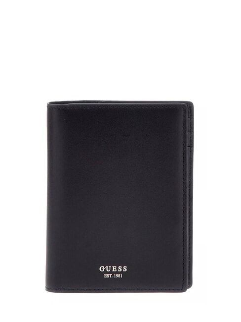 GUESS SMOOTH  Porta Passaporto in pelle NERO - Portafogli Donna