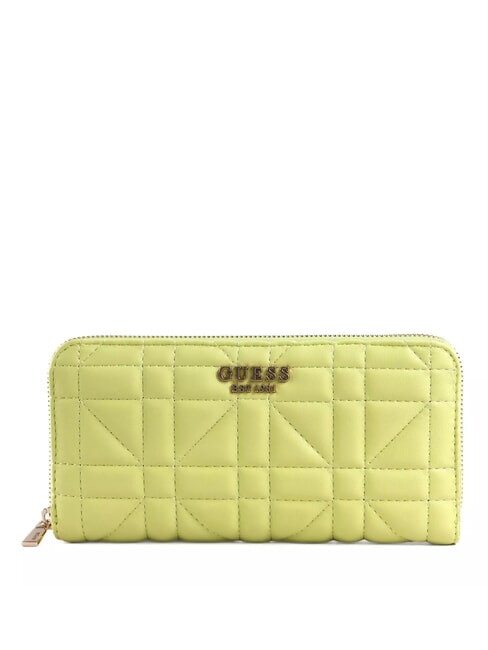 GUESS ASSIA  Portafoglio zip around chartreuse - Portafogli Donna