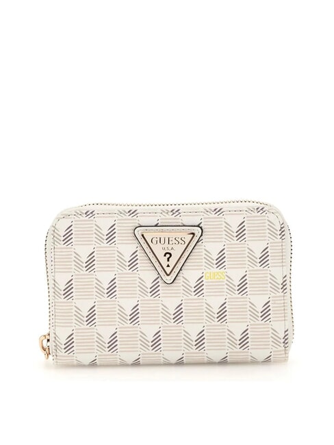 GUESS G WAVE  Portafoglio Zip Around Medio stone logo - Portafogli Donna