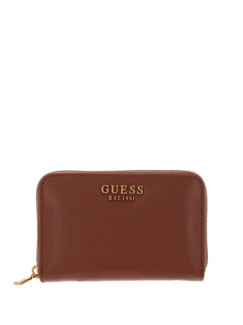 GUESS LAUREL Portafoglio zip around COGNAC - Portafogli Donna