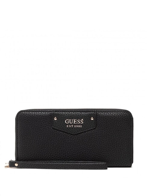 GUESS ECO BRENTON  Portafoglio zip around NERO - Portafogli Donna