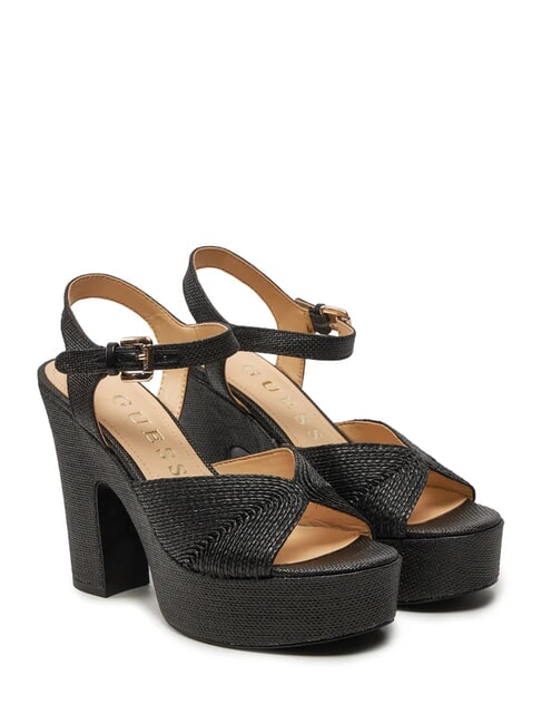 GUESS STARLA Sandali alti con zeppa NERO - Scarpe Donna