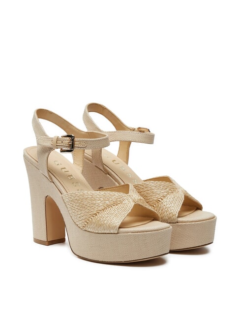 GUESS STARLA Sandali alti con zeppa Nude - Scarpe Donna