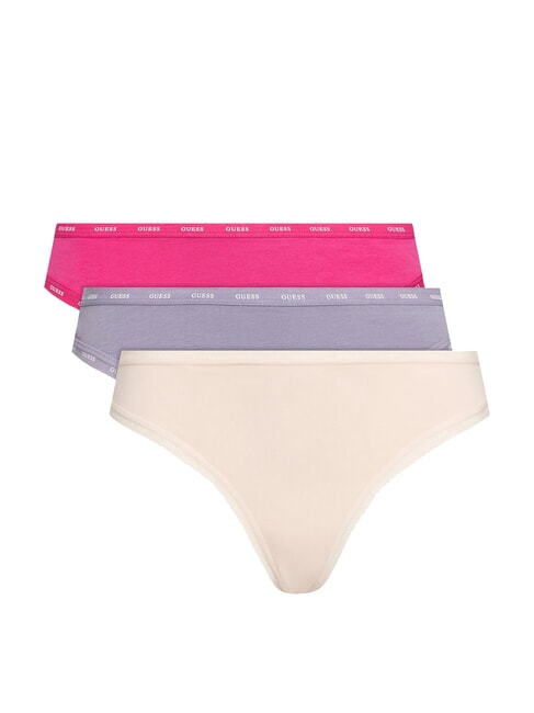 GUESS BASIC Set 3 perizoma blush violet pink co - Slip Donna