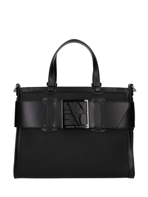 ARMANI EXCHANGE SUSIE STRAW Borsa a mano, con tracolla black - Borse Donna