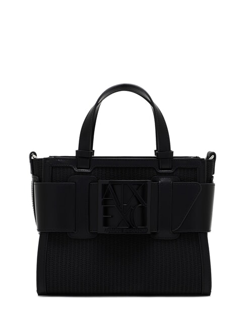 ARMANI EXCHANGE SUSIE STRAW Borsa a mano, con tracolla black - Borse Donna