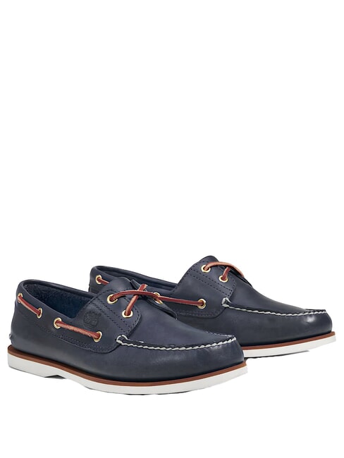 TIMBERLAND CLASSIC BOAT  Scarpe da barca in pelle blue - Scarpe Uomo