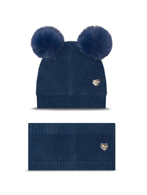 GUESS KIDS Set cappello e sciarpa secret blue - Cappelli Bambini