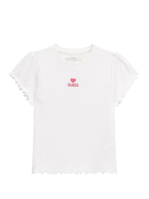 GUESS KIDS T-shirt con ricamo ciliegie purwhite - T-shirt Bambino