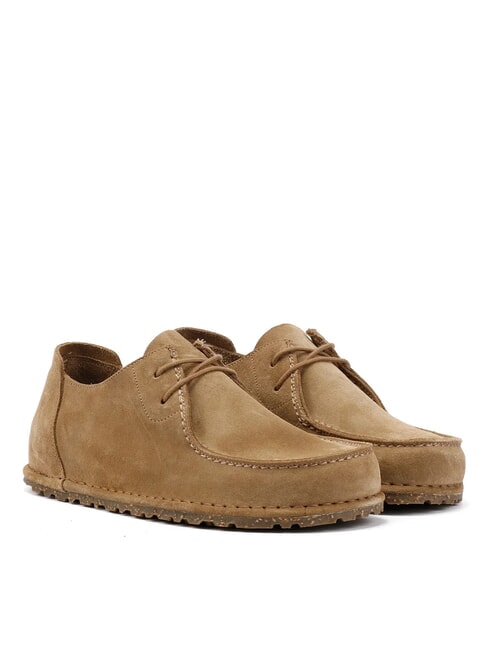 BIRKENSTOCK UTTI LACE N Scarpe in pelle suede gray taupe - Scarpe Uomo