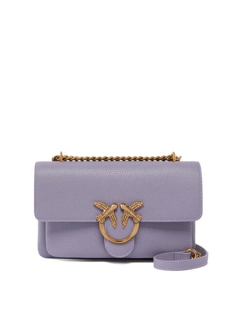 PINKO LOVE SOFT MINI Borsetta a spalla / a tracolla cenerre viola-antique gold - Borse Donna