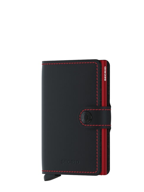 SECRID MATTE  Portafoglio con portacard anti RFID black & red - Portafogli Uomo