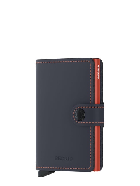 SECRID MATTE  Portafoglio con portacard anti RFID nightblue & orange - Portafogli Uomo