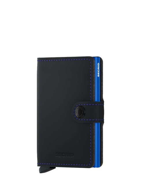 SECRID MATTE  Portafoglio con portacard anti RFID black & blue - Portafogli Uomo