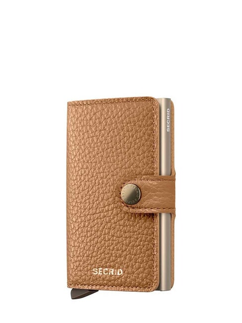 SECRID PEBBLE  Portafoglio in pelle martellata cappuccino - Portafogli Donna