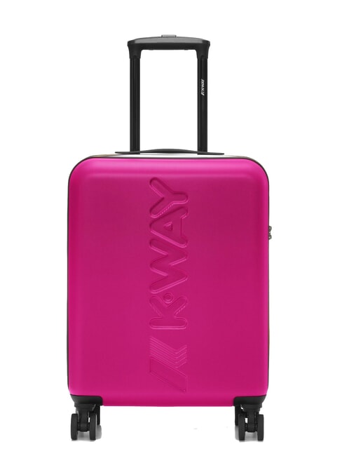KWAY MAXILOGO Trolley bagaglio a mano pink - blue md cobal - Bagagli a mano