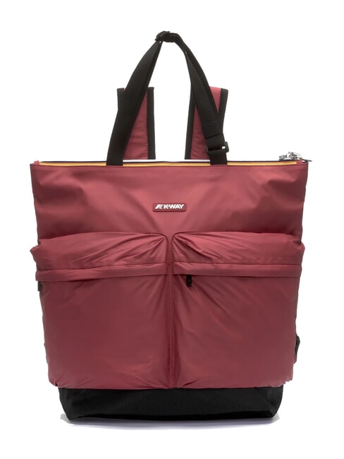 KWAY NOAM Zaino / Shopping bag in nylon red brownish - Borse Donna