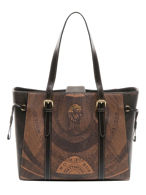 GATTINONI PLANETARIUM Borsa shopping a spalla brown - Borse Donna