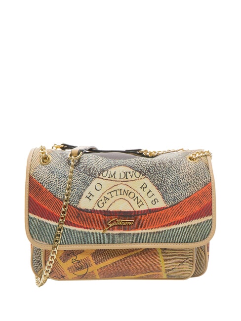GATTINONI PLANETARIUM Borsa convertible con flap classic/beige - Borse Donna