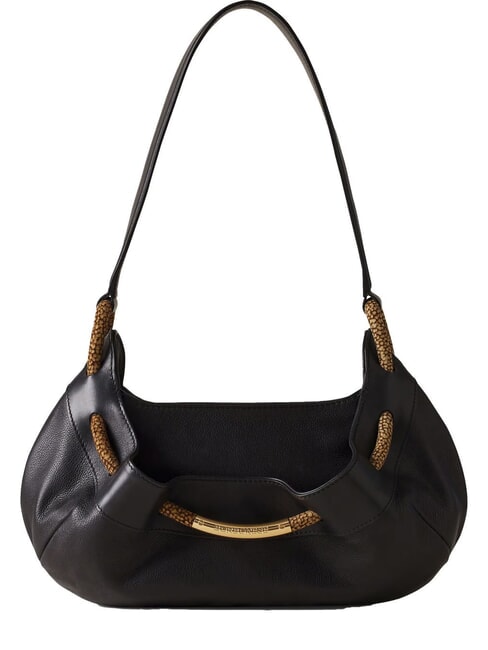 BORBONESE FILO Hobo Borsa a spalla, in pelle Nero - Borse Donna