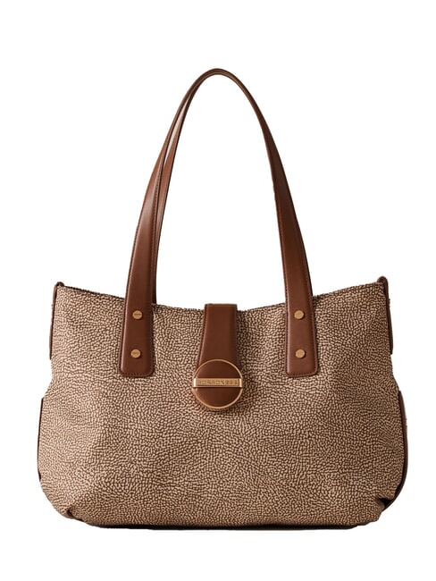 BORBONESE ECLIPSE  Shopper a spalla beige brown - Borse Donna
