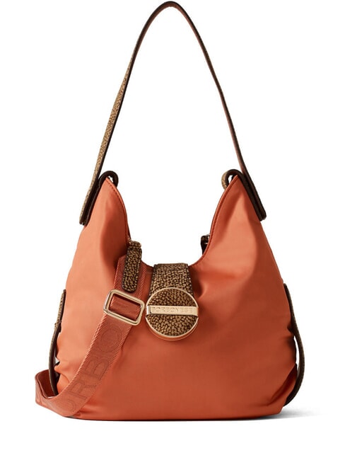 BORBONESE ECLIPSE  Sacca a spalla, con tracolla tangerine/op naturale - Borse Donna