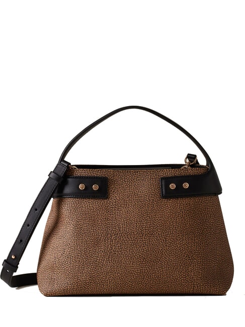BORBONESE ARMOR  Borsa a mano, con tracolla op naturale/nero - Borse Donna