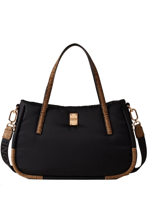 BORBONESE CAHIER  Borsa a spalla, con tracolla nero/op naturale - Borse Donna