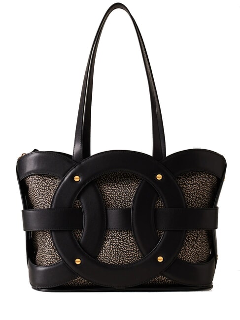 BORBONESE ALL-ROUND Shopping Bag Nero - Borse Donna