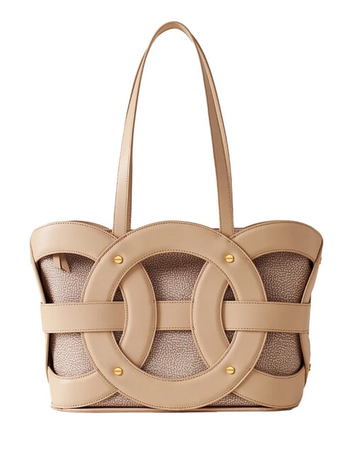 BORBONESE ALL-ROUND Shopping Bag sabbia - Borse Donna