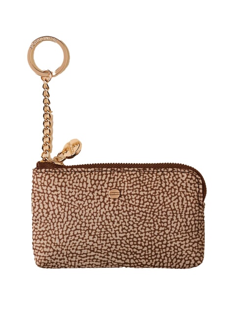 BORBONESE CLASSICA Astuccio portamonete con portachiavi beige brown - Portafogli Donna